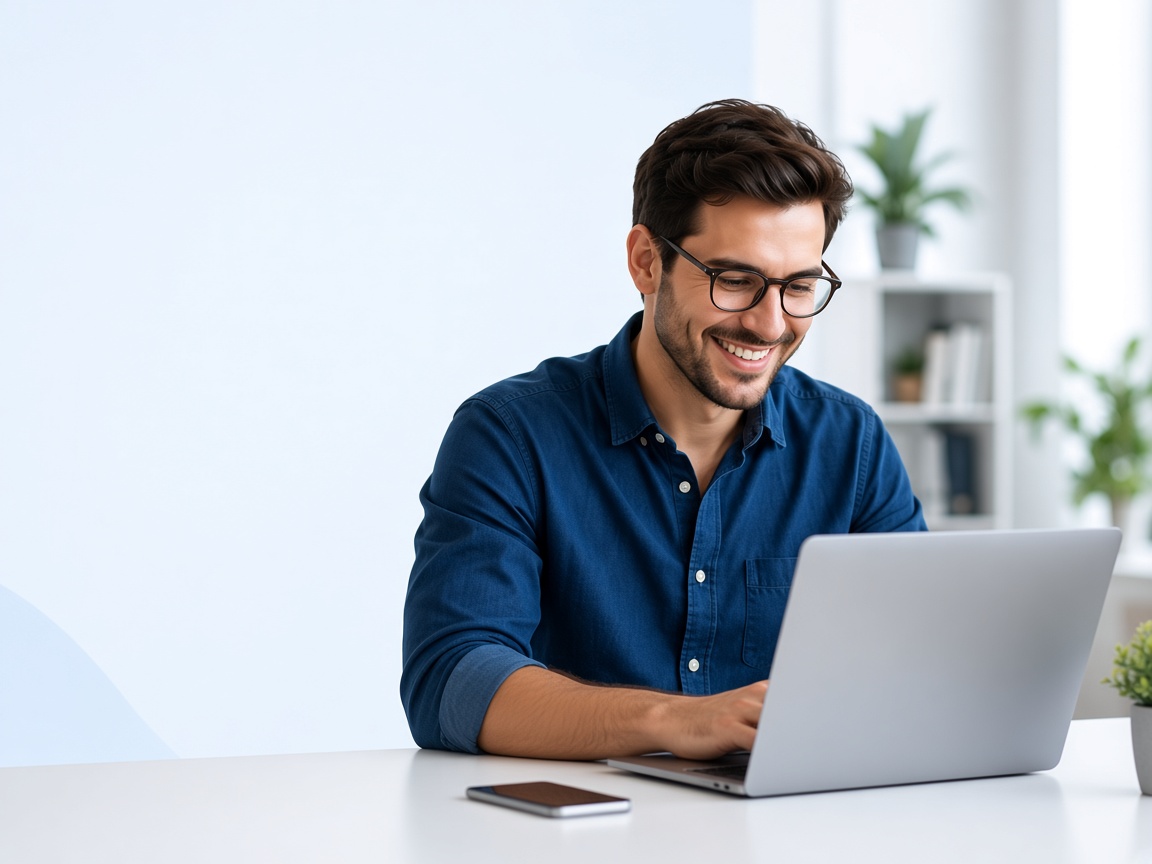 SigmaBoyERP customer getting started on a laptop